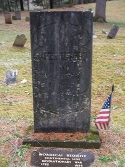 Headstone for Mordecai Bedient copy